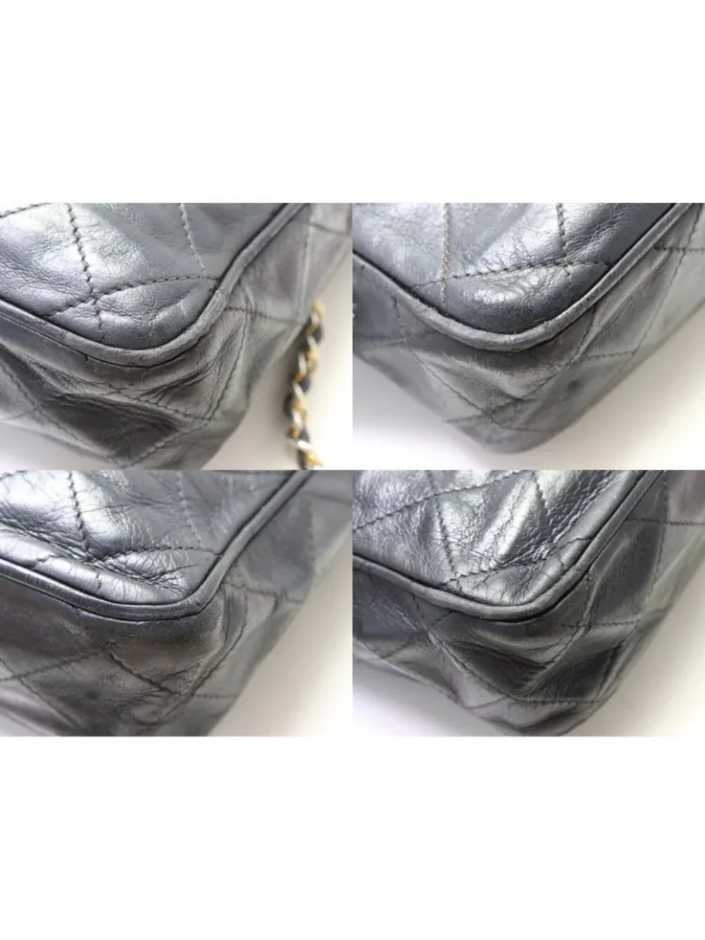 Chanel Lambskin Quilted Chain Shoulder Bag